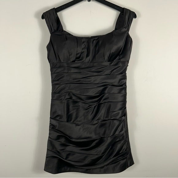 BILL LEVKOFF Elegant Black Sleeveless Dress 20 - Picture 3 of 11